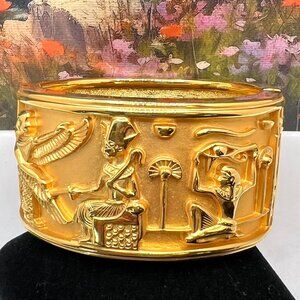 Elizabeth Taylor for Avon Egyptian Style Collection Hinged Bracelet